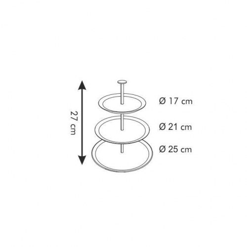 Etagefad 3-lags hvid – Tescoma GUSTITO