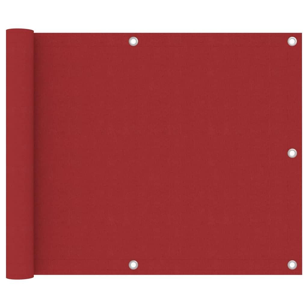 Altanafskærmning 75x500 cm oxfordstof rød