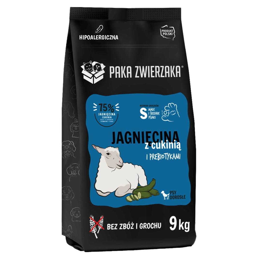 Hundefoder tørfoder PAKA ZWIERZAKA lam med zucchini S – 9 kg