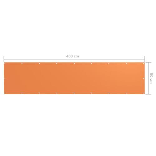 Altanafskærmning 90x400 cm oxfordstof orange