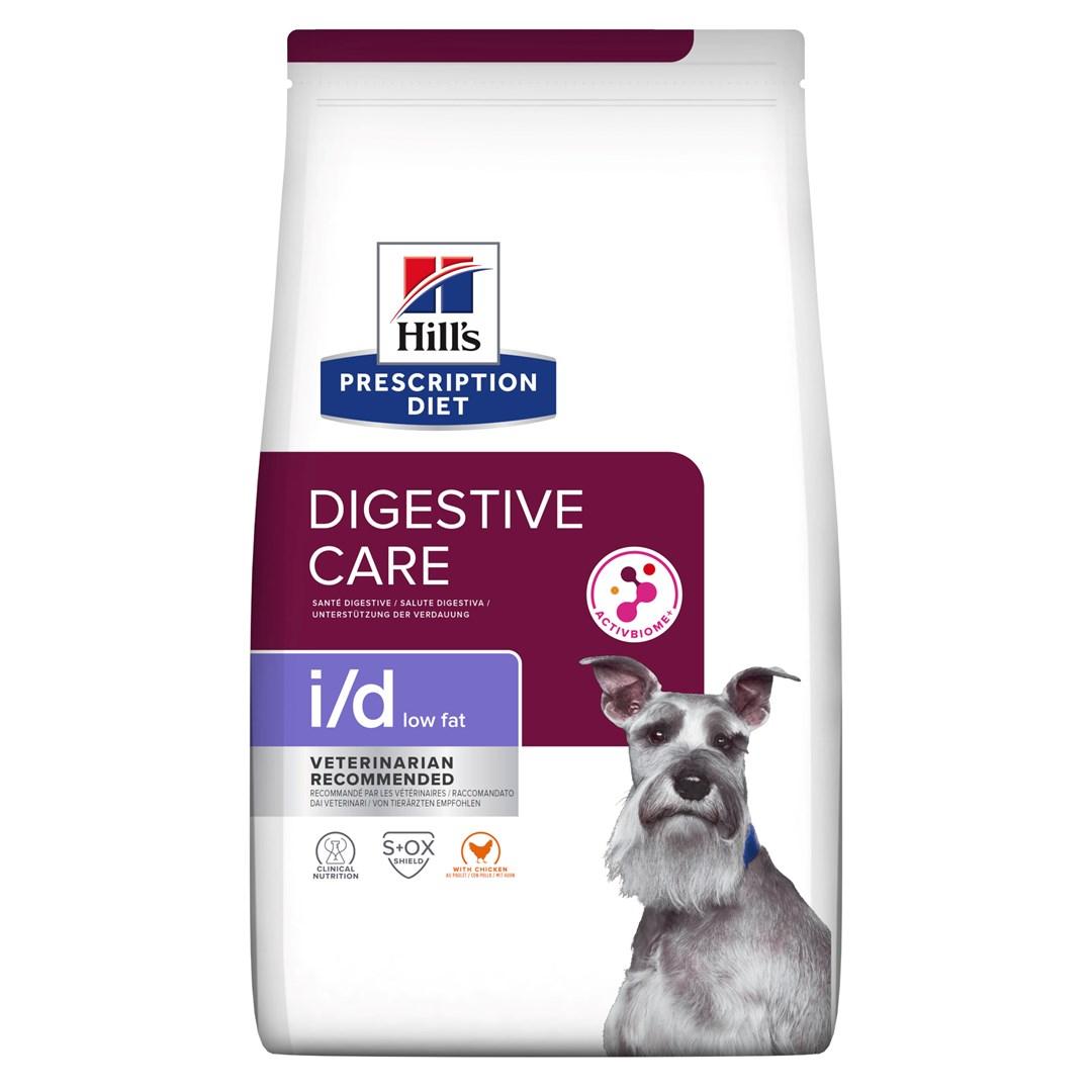 Hundefoder til sart mave – Hill's Prescription Diet i/d Low Fat, tørfoder 12 kg