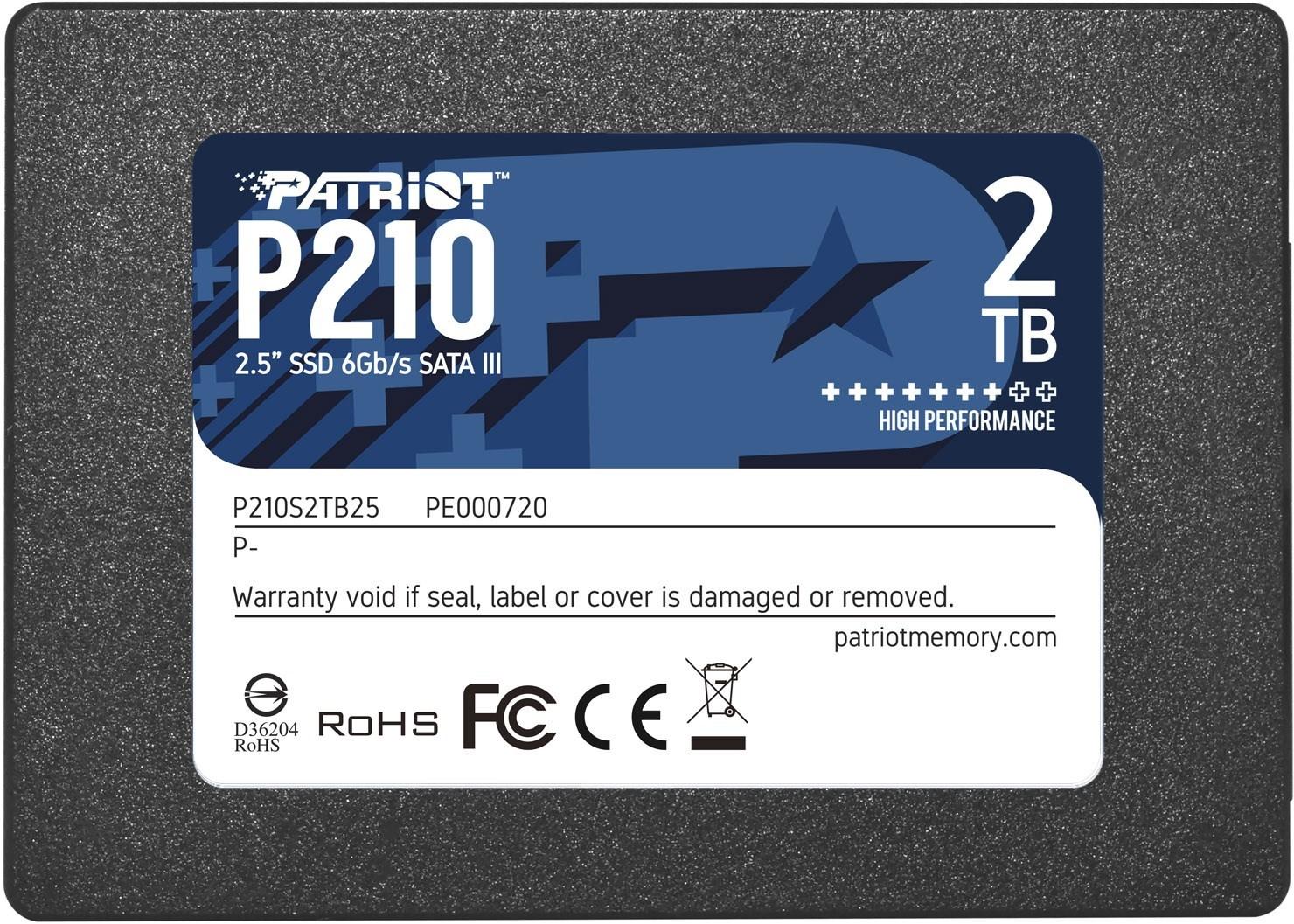 SSD 2,5" Patriot Memory P210 2 TB SATA III billede