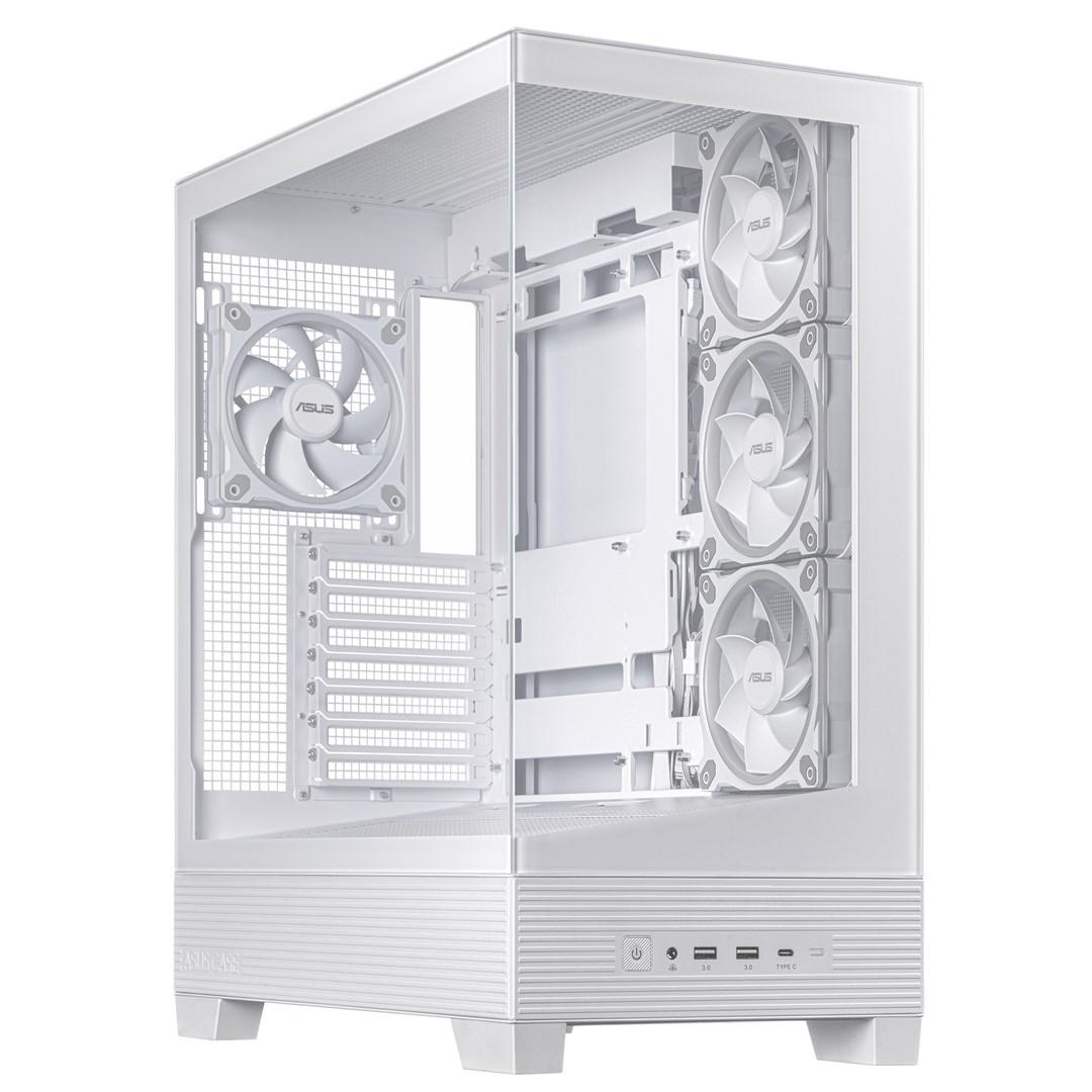 ASUS A31 PLUS TG ARGB WHITE - Kabinet - Miditower - Hvid