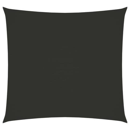 Solsejl 4,5x4,5 m oxfordstof firkantet antracitgrå