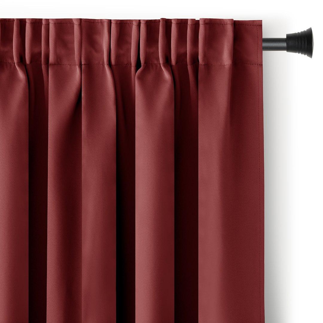 Mørklægningsgardin blackout 140x270 cm - lyserød, klassisk bånd - AmeliaHome