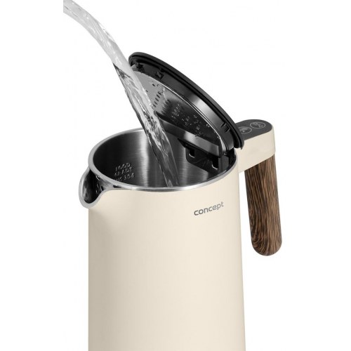 Elkedel med temperaturvalg CONCEPT RK3304, 1,5 l – vanilje