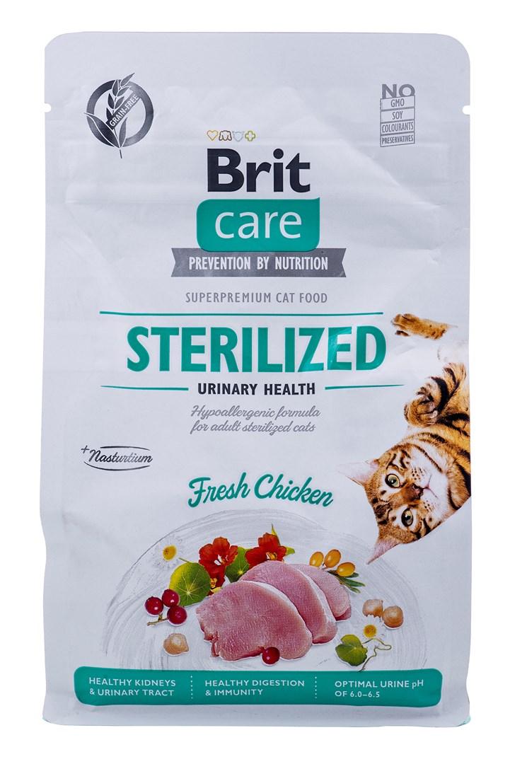 Kattemad Brit Care Grain-Free Sterilized Urinary, tørfoder – 400 g