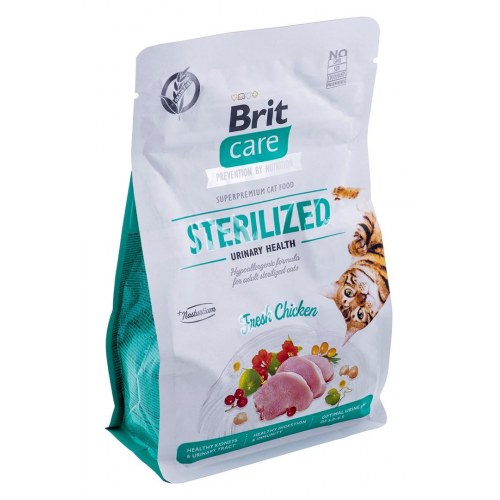 Kattemad Brit Care Grain-Free Sterilized Urinary, tørfoder – 400 g