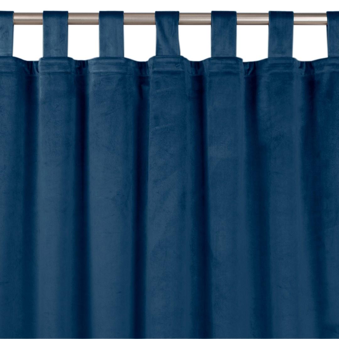 Mørklægningsgardin HOMEDE VILA - indigo, fløjl, 135×225 cm