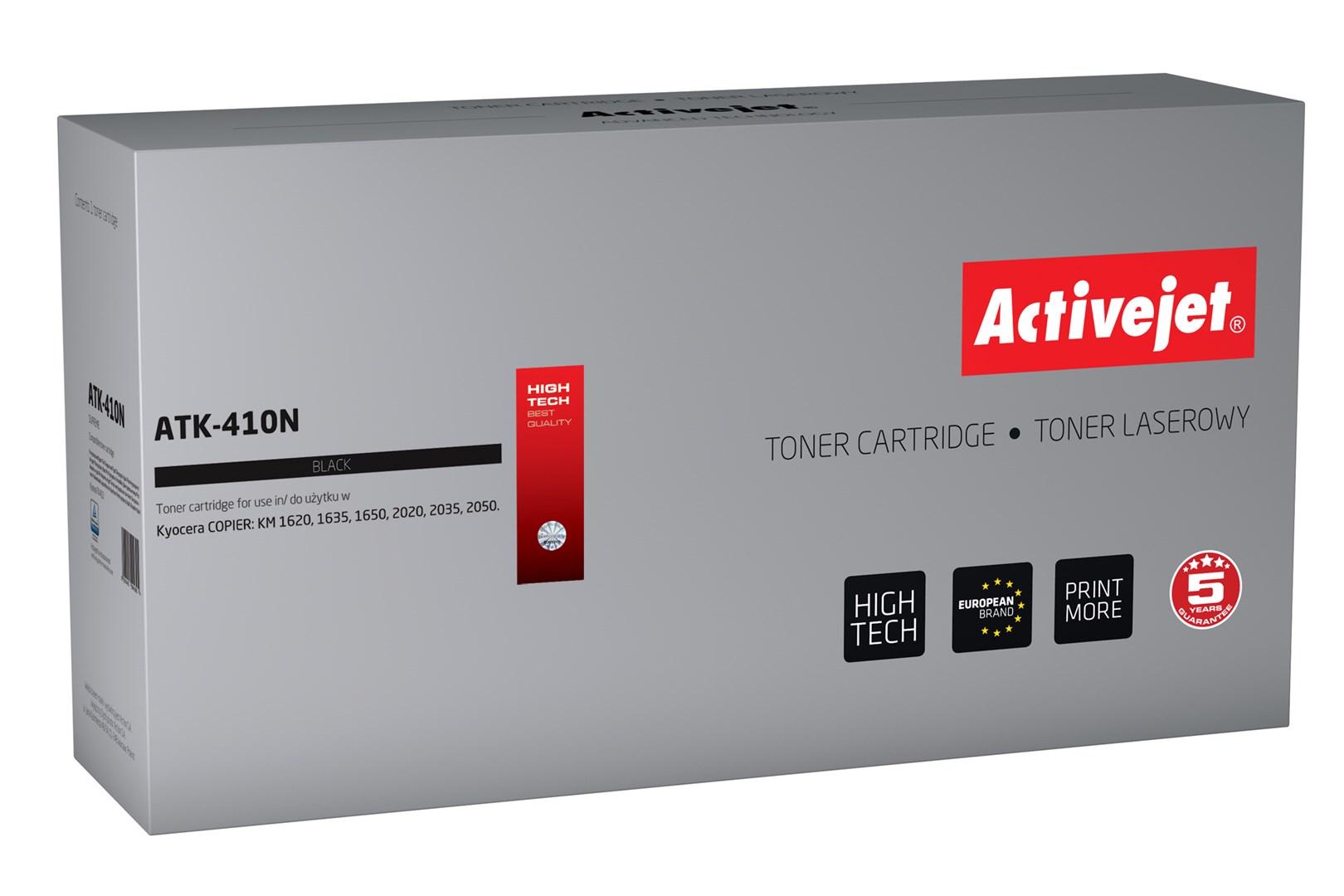 Tonerpatron sort – Activejet ATK-410N til Kyocera TK-410 (kompatibel, 15.000 sider)