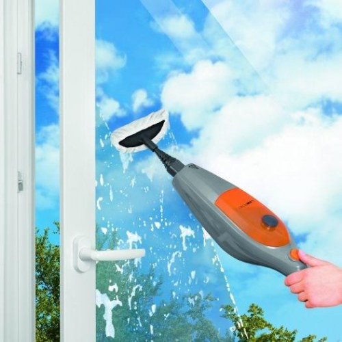 Damprenser håndholdt – Clatronic DR 3539, 0,3 l, 1.500 W, grå/orange