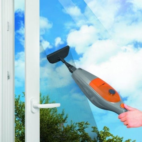 Damprenser håndholdt – Clatronic DR 3539, 0,3 l, 1.500 W, grå/orange