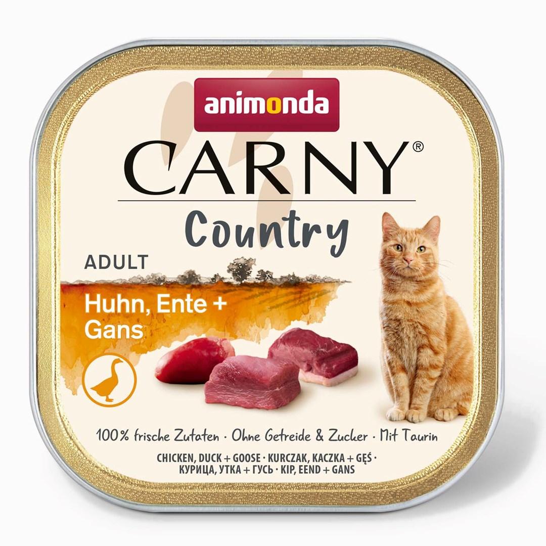 Vådfoder til kat – animonda Carny Country kylling, and & gås 100 g
