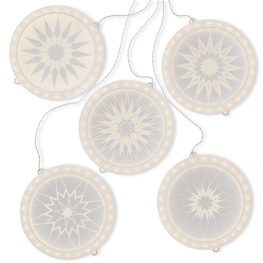 LED julelys kæde AmeliaHome Mandala - transparent, klassisk, indendørs