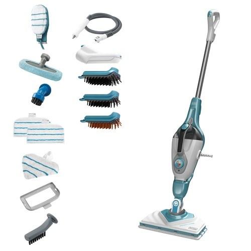 Damprenser Black & Decker BHSM1610DSM 0,5 l 1.600 W - aqua/hvid billede