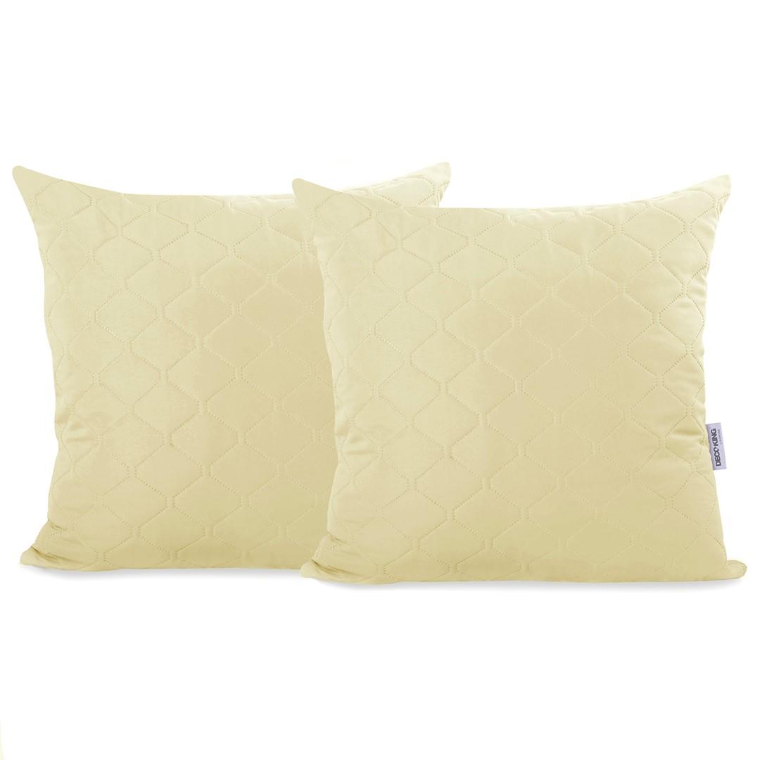 Pudebetræk 40x40 - DecoKing AXEL, cremefarvet