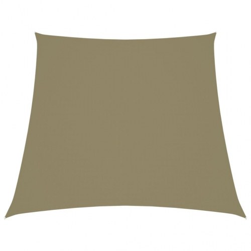 Solsejl 3/4x3 m oxfordstof trapezfacon beige