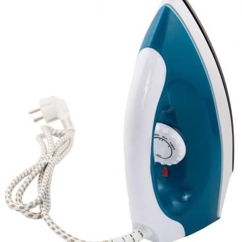 Strygejern til rejse – Esperanza Travel Iron, tørstrygejern, non-stick sål, 1.200 W, blå/hvid
