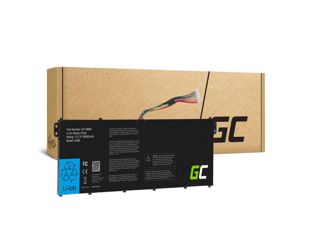 Laptop batteri til Acer - Green Cell AC62, 15,2 V 3 600 mAh LiPo