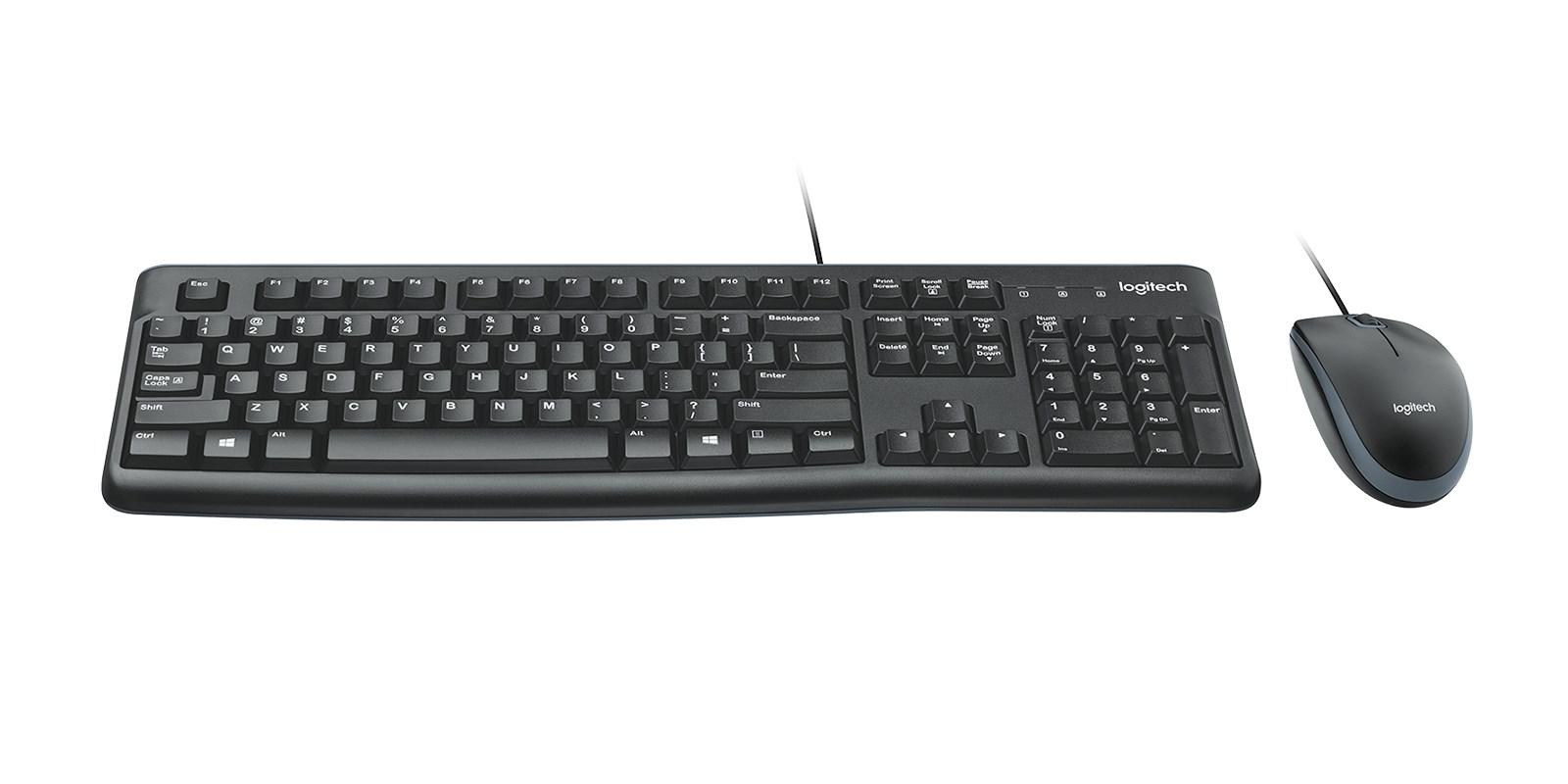 Tastatur og mus sæt Logitech Desktop MK120, kablet