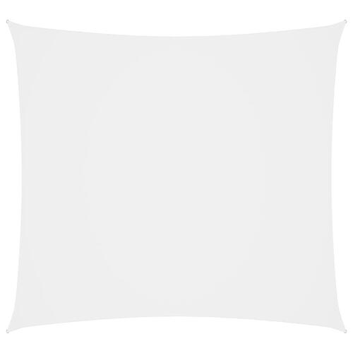 Solsejl 4,5x4,5 m firkantet oxfordstof hvid
