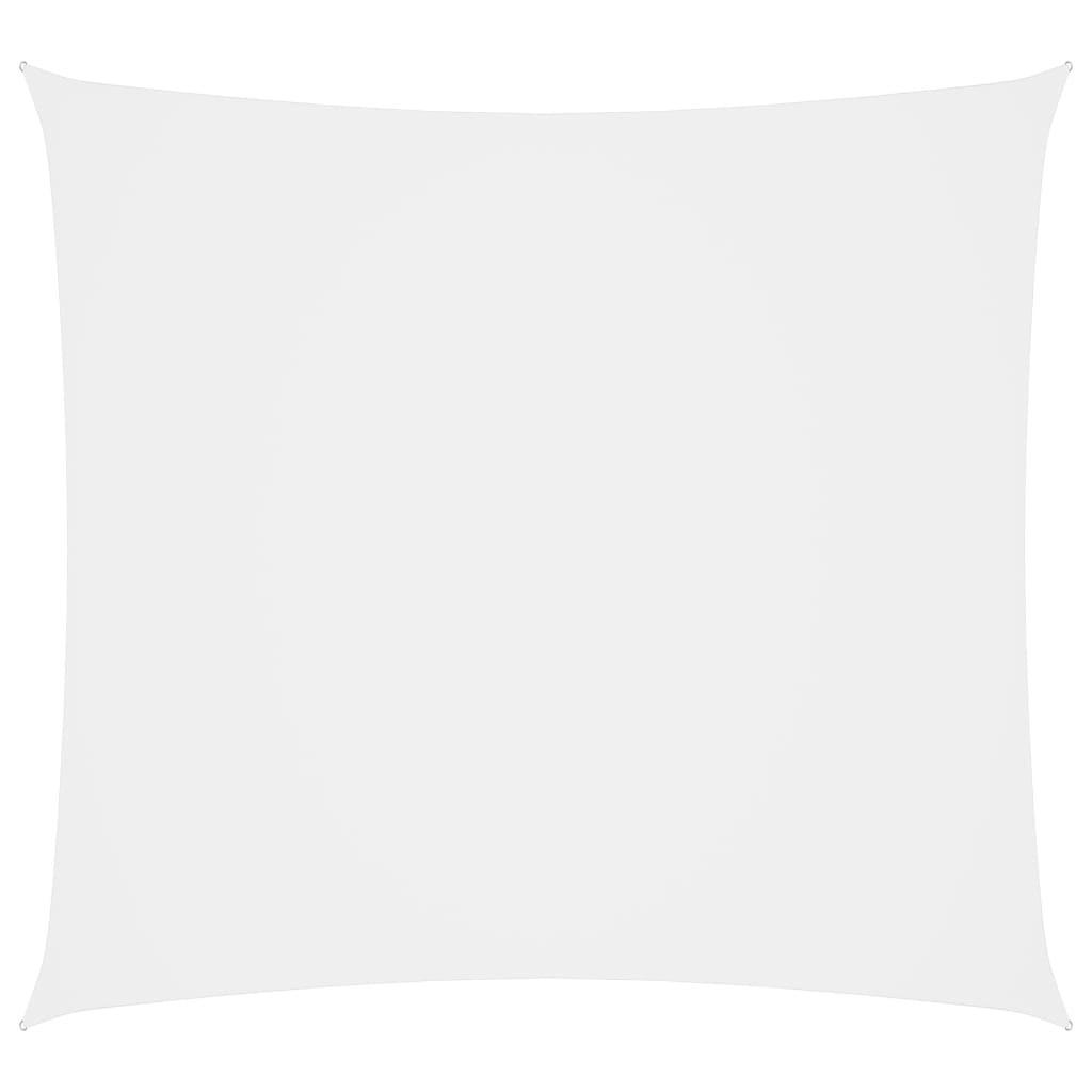 Solsejl 4,5x4,5 m firkantet oxfordstof hvid