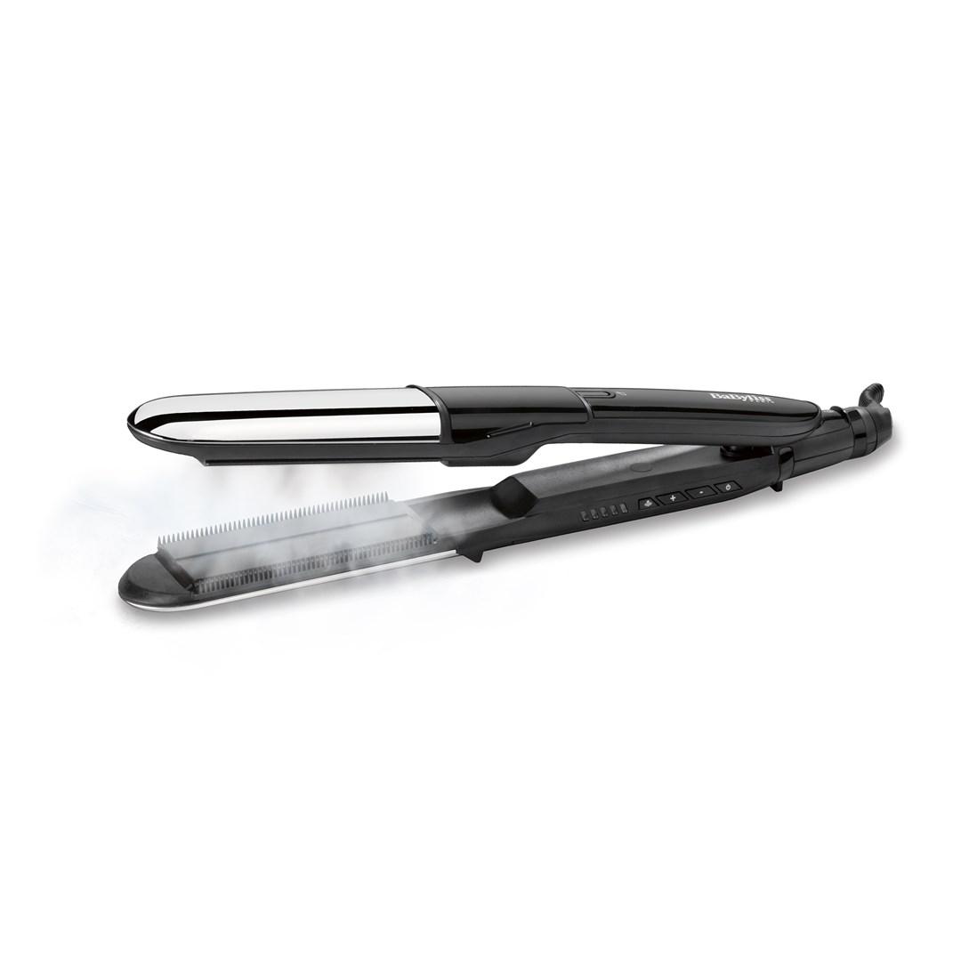 Glattejern med damp – BaByliss Steam Mist Styler, sort/sølv, 2,5 m billede