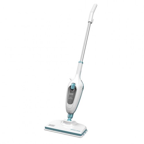 Damprenser gulvmoppe Black & Decker 5-i-1 – blå/hvid