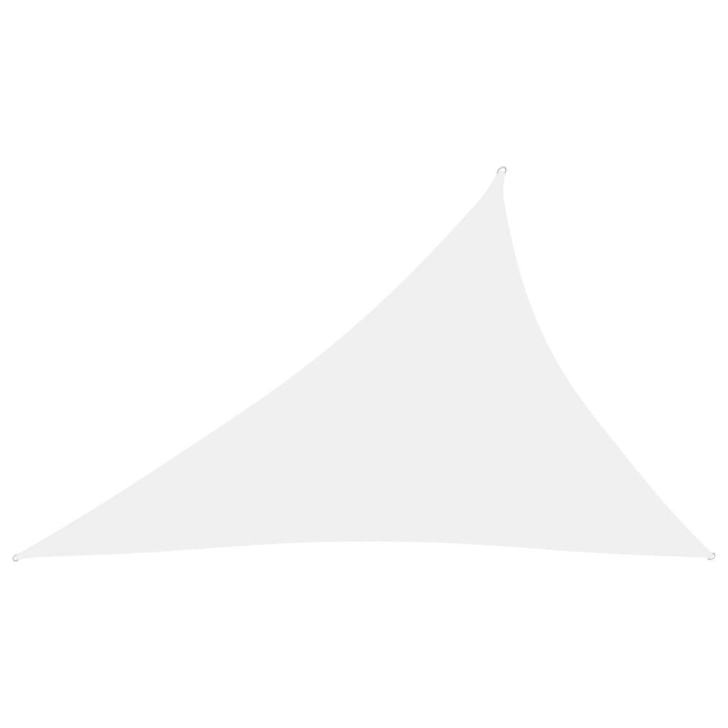 Solsejl 3x4x5 m trekantet oxfordstof hvid
