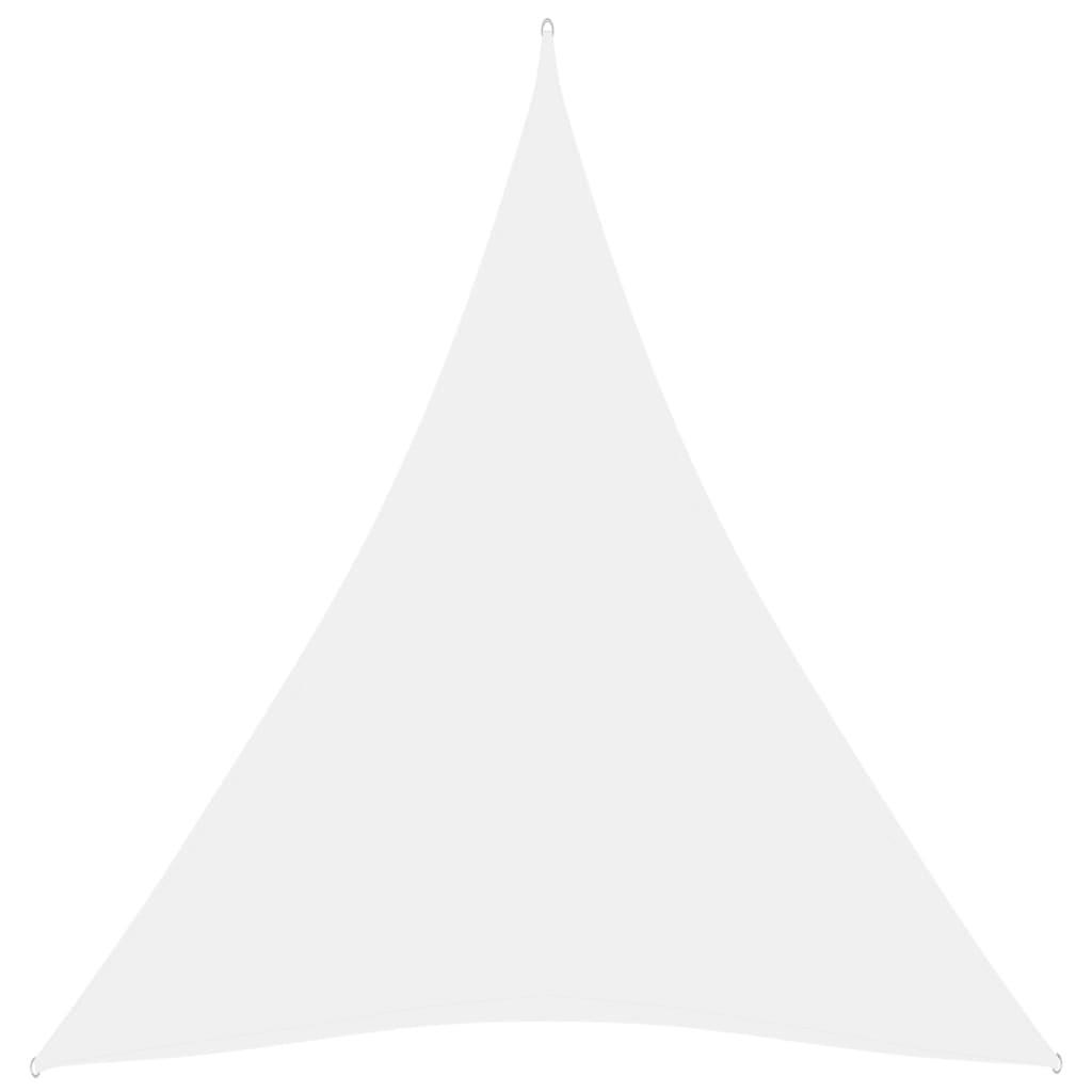 Solsejl 3x4x4 m trekantet oxfordstof hvid