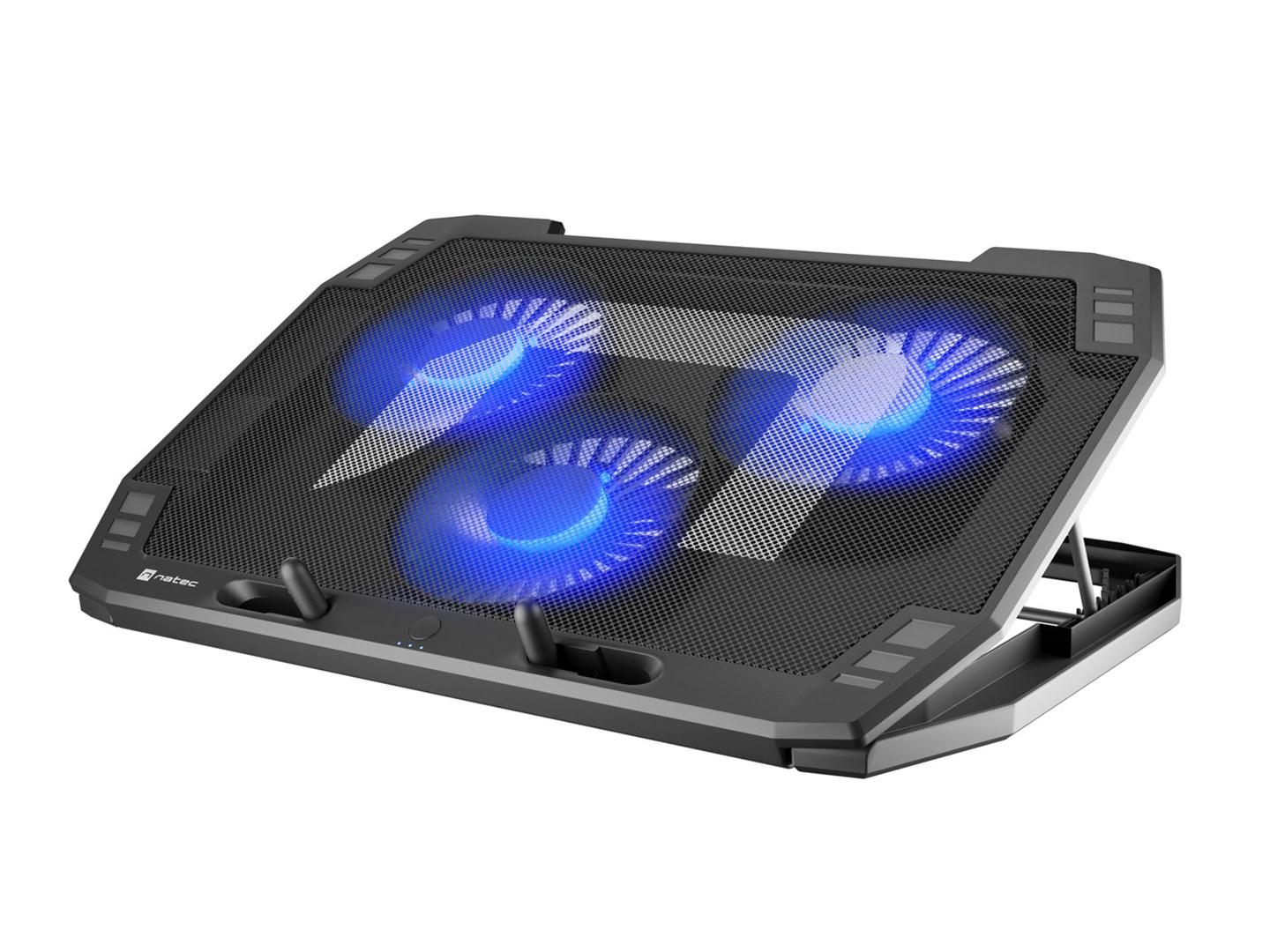 Laptop køleplade NATEC Oriole 15,6–17,3" med LED billede