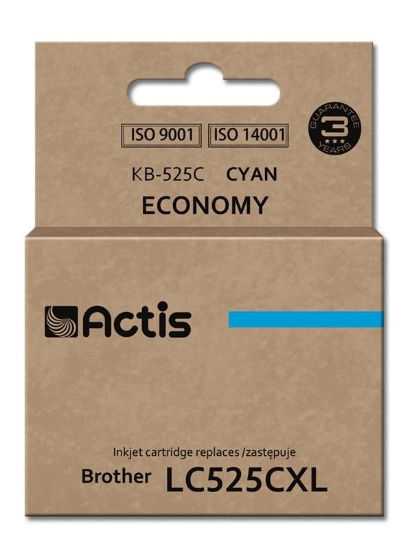 Blækpatron Brother kompatibel Actis KB-525C – cyan, standard, 15 ml (erstatter LC525C)