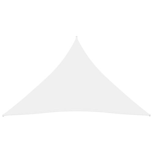 Solsejl 4x5x5 m oxfordstof trekantet hvid
