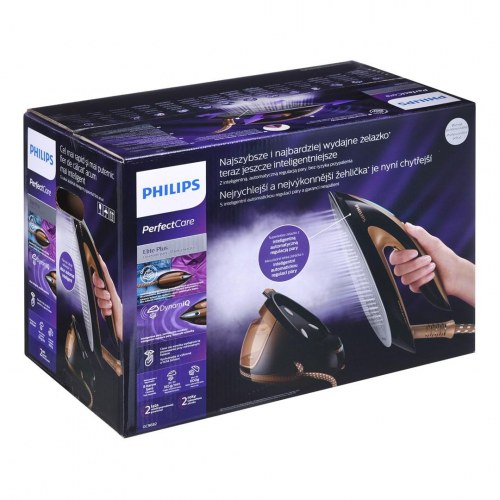 Dampsystem strygestation Philips GC9682/80 - 2.700 W, 1,8 l, T-ionicGlide, sort/bronzefarvet