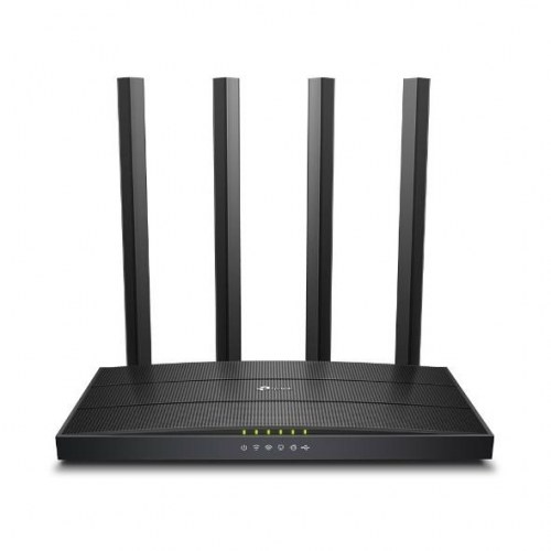 WiFi router TP-Link Archer C6U – Gigabit, dual-band 2,4/5 GHz, sort