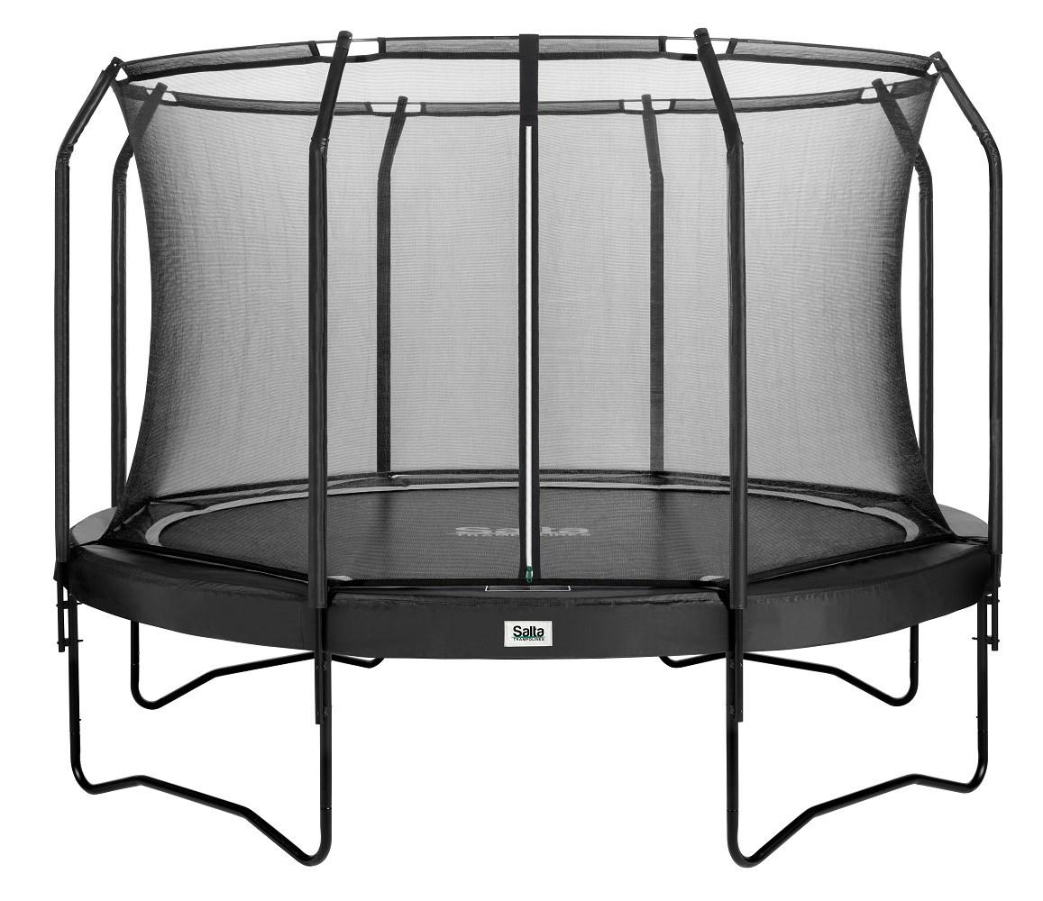 Trampolin til haven Salta Premium Black Edition COMBO – 396 cm, rund, med sikkerhedsnet
