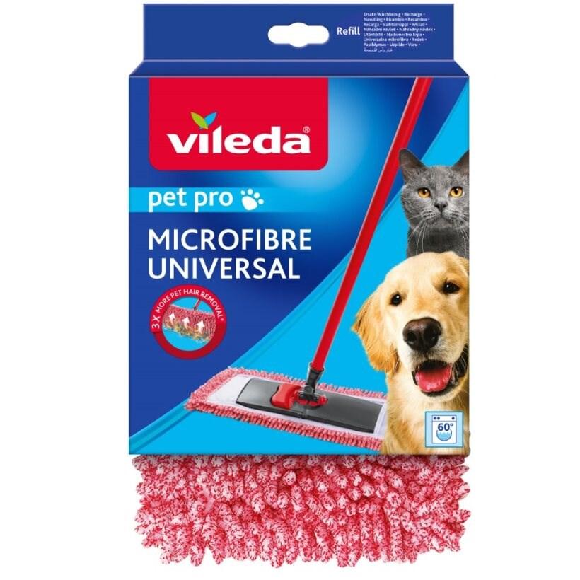 Gulvmoppe genopfyldning mikrofiber - Vileda Pet Pro billede
