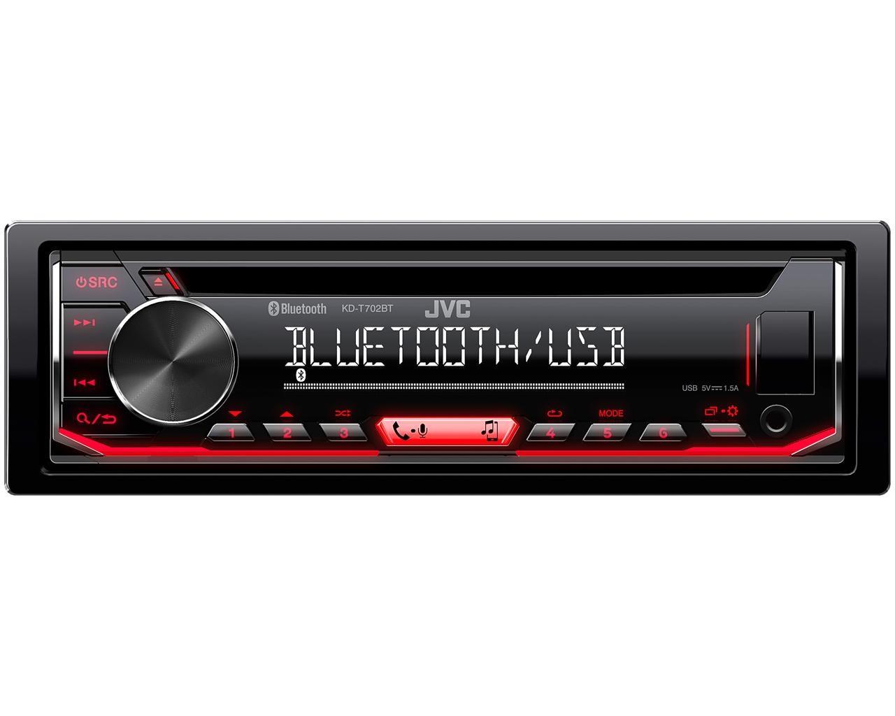 Bilradio med Bluetooth – JVC KD-T702BT 1-DIN CD-afspiller