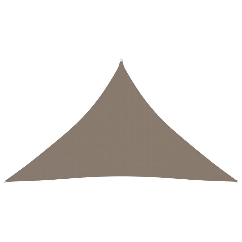Solsejl 3x3x4,24 m trekantet oxfordstof gråbrun