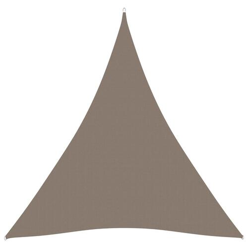 Solsejl 5x5x5 m trekantet oxfordstof gråbrun