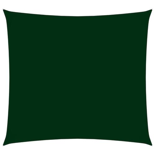 Solsejl 3,6x3,6 m oxfordstof firkantet mørkegrøn