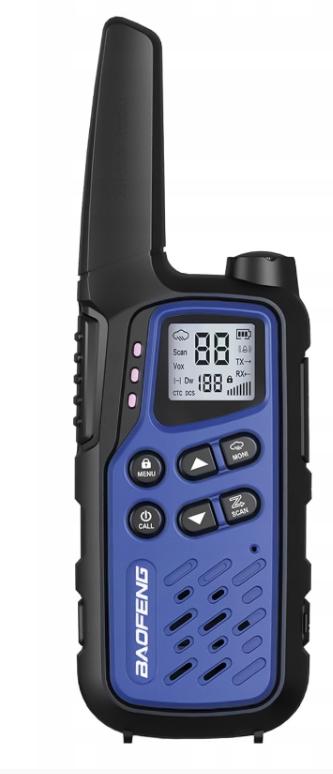 Walkie talkie BAOFENG BF-T25E blå, sæt med 2