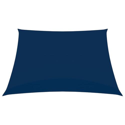 Solsejl 2,5x2,5 m firkantet oxfordstof blå