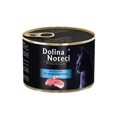 Vådfoder til kat – Dolina Noteci Premium med lam, 185 g