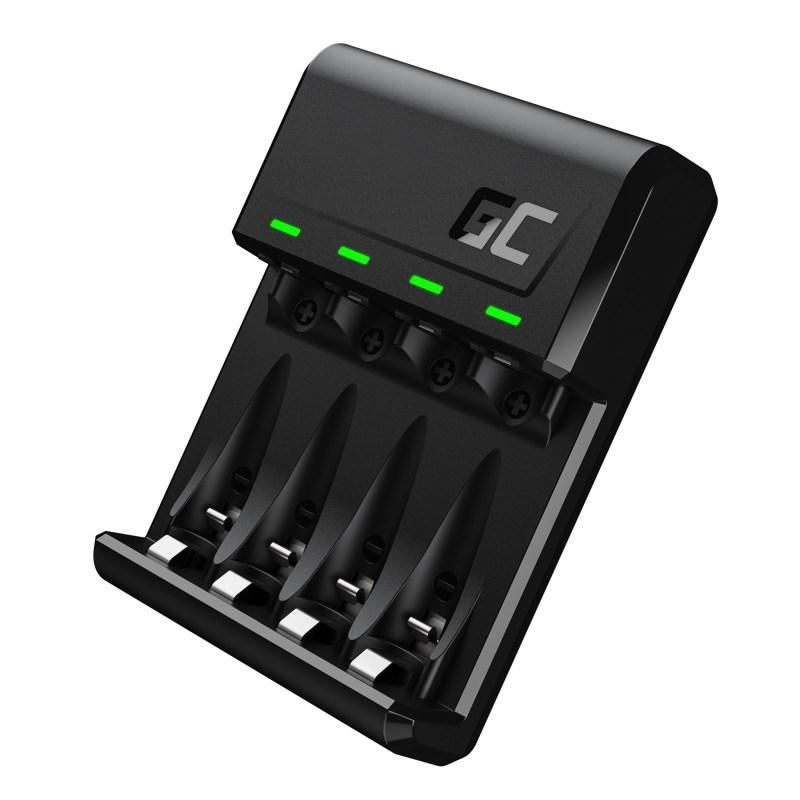 Batterioplader USB – Green Cell GC VitalCharger, AA/AAA NiMH, 4 spor billede