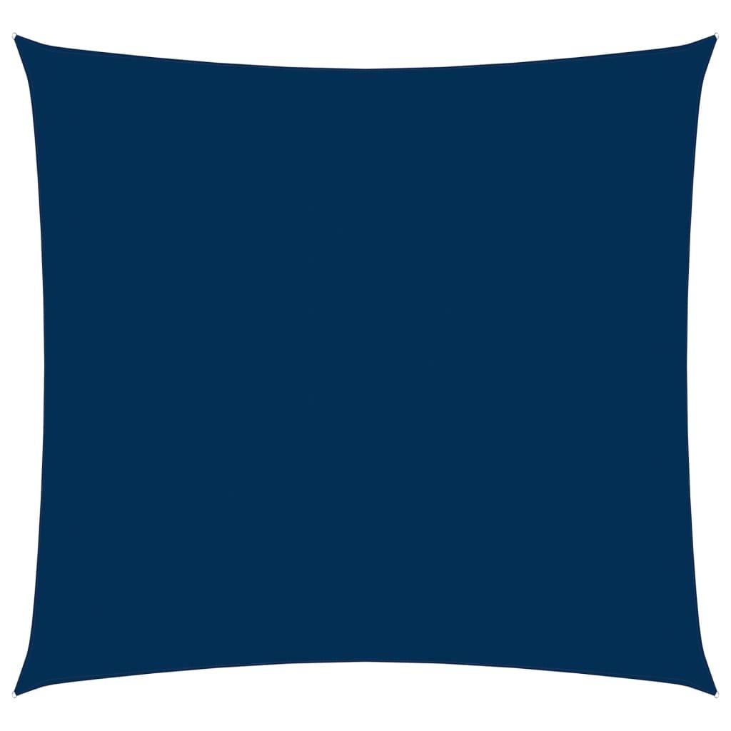 Solsejl 3,6x3,6 m oxfordstof firkantet blå