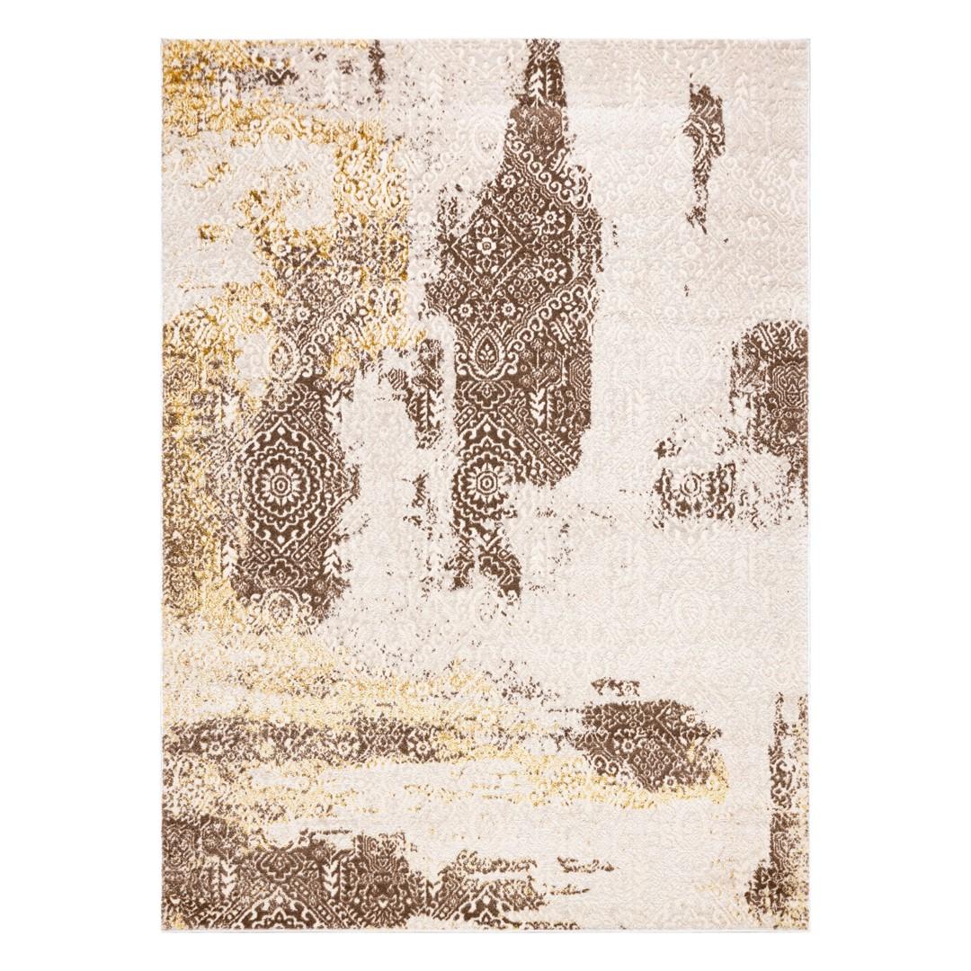 Gulvtæppe 120x170 - Hakano Trex Rosette, beige