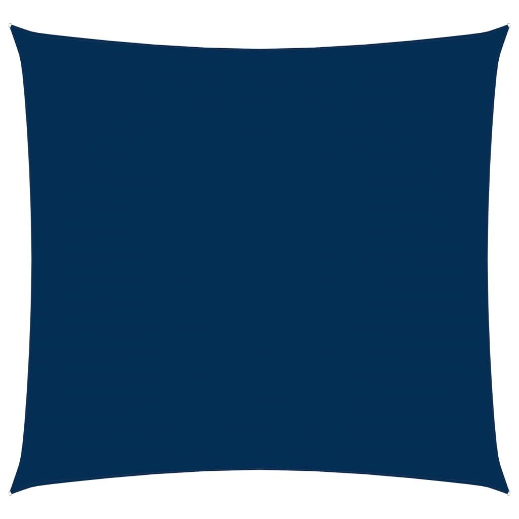 Solsejl 6x6 m firkantet oxfordstof blå