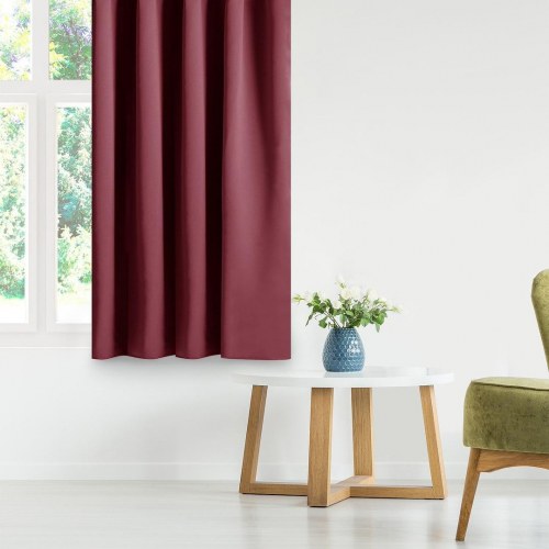 Mørklægningsgardin blackout 140×245 cm - vinrød, AmeliaHome