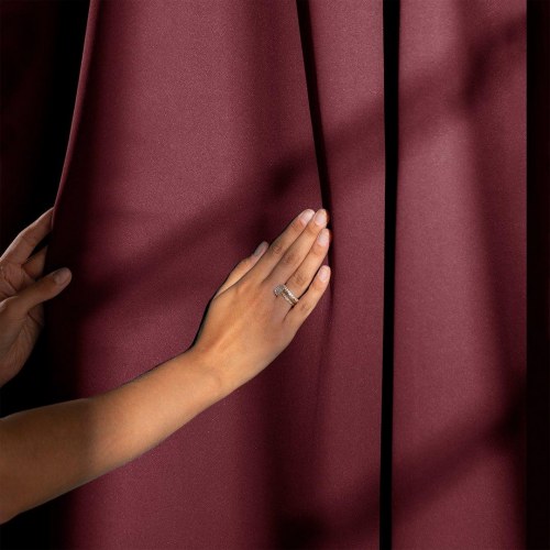 Mørklægningsgardin blackout 140×245 cm - vinrød, AmeliaHome